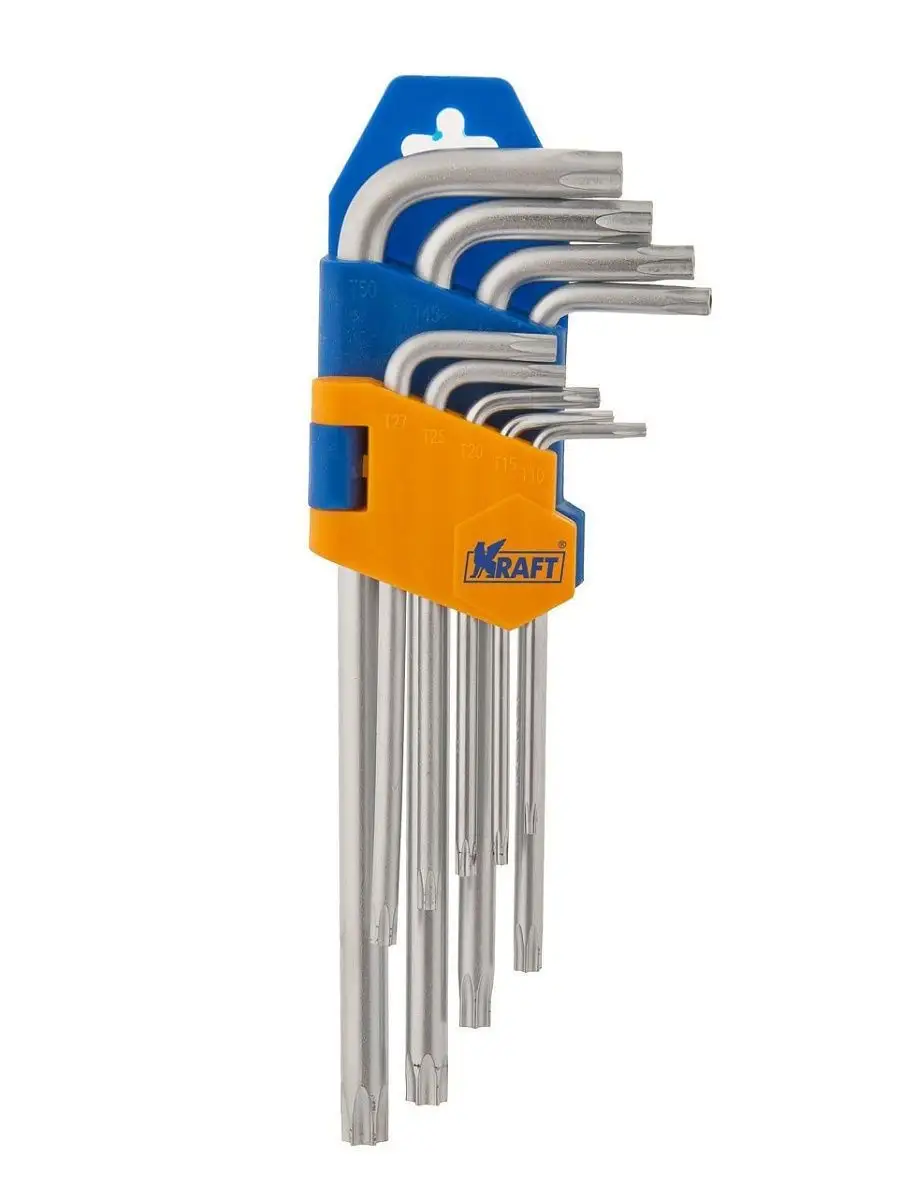 Набор Г-образных ключей TORX 9шт KRAFT 8298146 купить за 511 ₽ в  интернет-магазине Wildberries