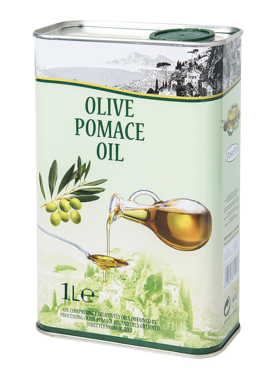 Натуральное оливковое масло Olive Pomace Oil для жарки 1л (Италия) Vesuvio  8313366 купить в интернет-магазине Wildberries