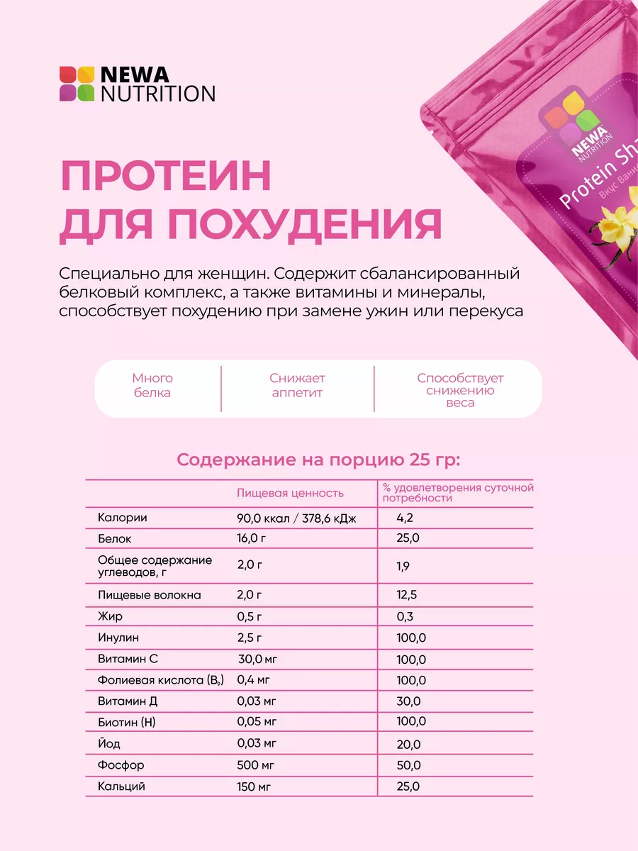 Протеин спортивное питание для похудения Newa Nutrition 8341457 купить за  376 ₽ в интернет-магазине Wildberries