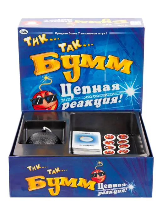 PIATNIK Настольная игра Тик Так Бумм "Цепная реакция", синий, фото 8