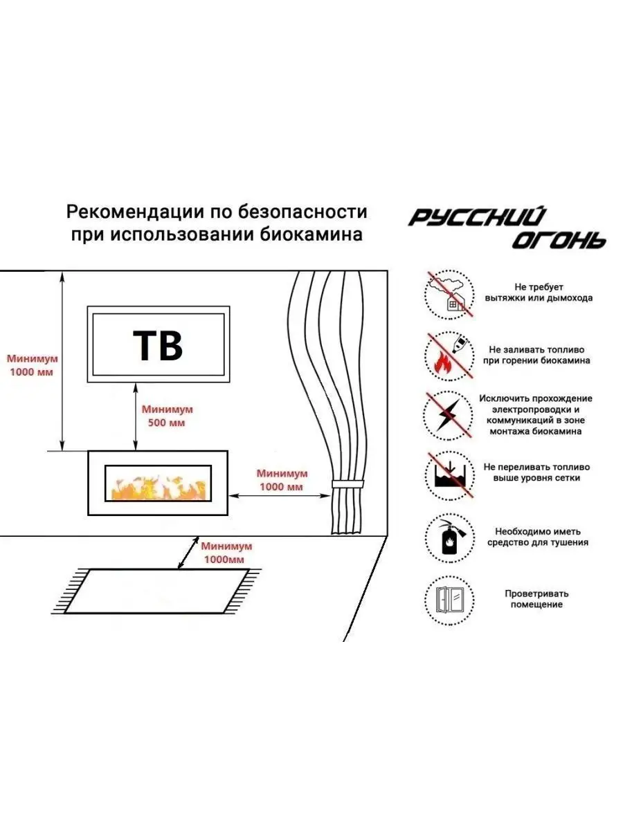 Встраиваемый биокамин 