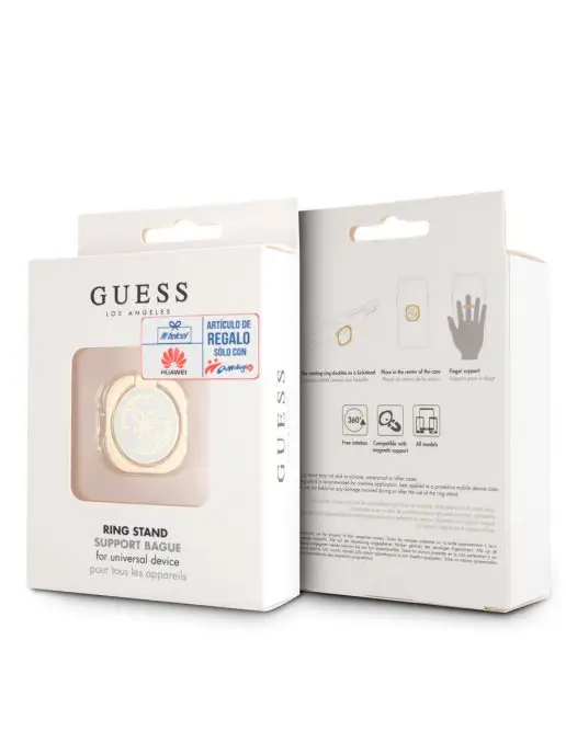 GUESS Кольцо держатель для телефона подставка попсокет, белый, фото 2