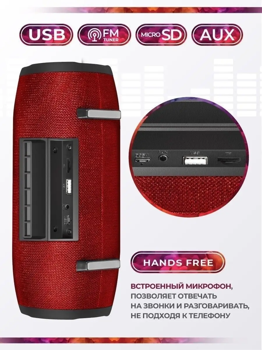 Колонка беспроводная bluetooth / Колонка портативная 10Вт Defender 8392255  купить в интернет-магазине Wildberries