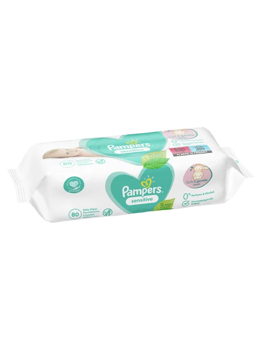 Pampers Влажные салфетки для малышей Sensitive, 80 шт, 80 шт, фото 3