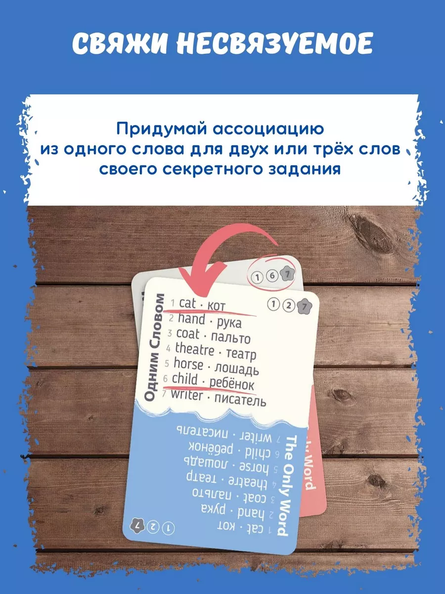 Настольная игра Одним словом (объяснение слов и ассоциации) Экономикус  8450524 купить за 690 ₽ в интернет-магазине Wildberries