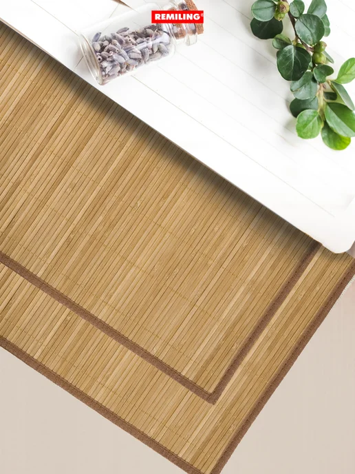 Remiling Плейсматы на стол прямоугольные Бамбук 4 шт 30х45 см, 30x45 см, 4 шт, фото 3
