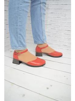 Туфли красные лодочки из натуральной кожи B.A.A. 8549890 купить за 3 968 ₽ в интернет-магазине Wildberries