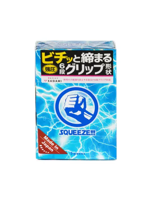 Sagami Презервативы Squeeze!!! Ультратонкие с уникальной волнистой…, 5 шт, фото 2