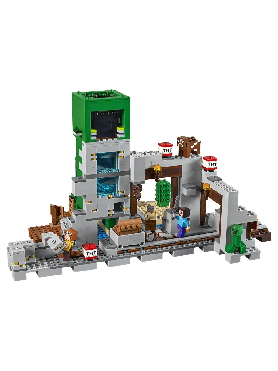 Конструктор LEGO Minecraft 21155 Шахта крипера / игрушка для школьника,  любимые герои LEGO 8575663 купить в интернет-магазине Wildberries