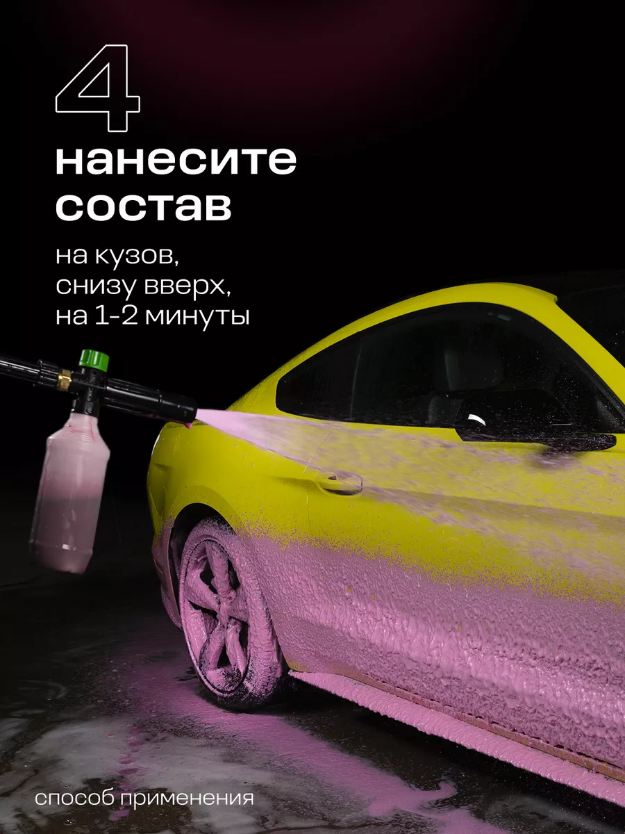 Автошампунь для бесконтактной мойки, Active Foam Pink, 5 л. GRASS 8589057  купить за 1 977 ₽ в интернет-магазине Wildberries