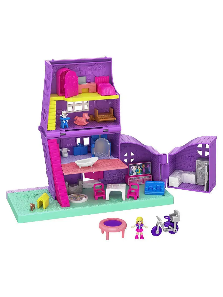 Набор игровой Polly Pocket Полливиль Дом Полли GFP42 Polly Pocket 8591035  купить в интернет-магазине Wildberries