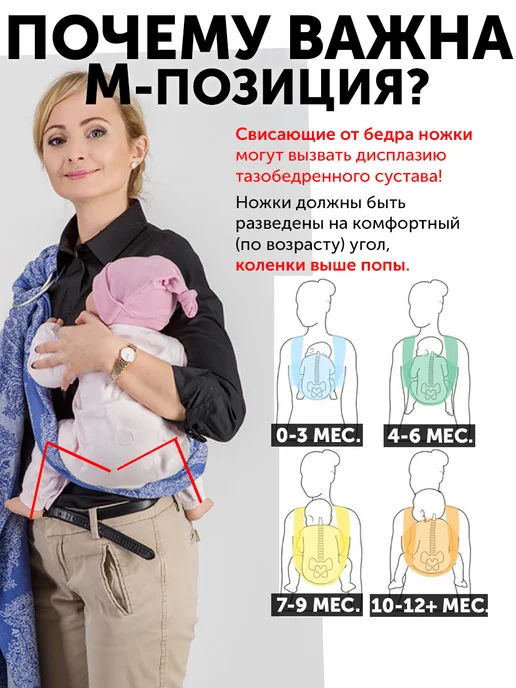 Diva Milano Слинг с кольцами для новорожденного шарфовый, без намотки, голубой, фото 4