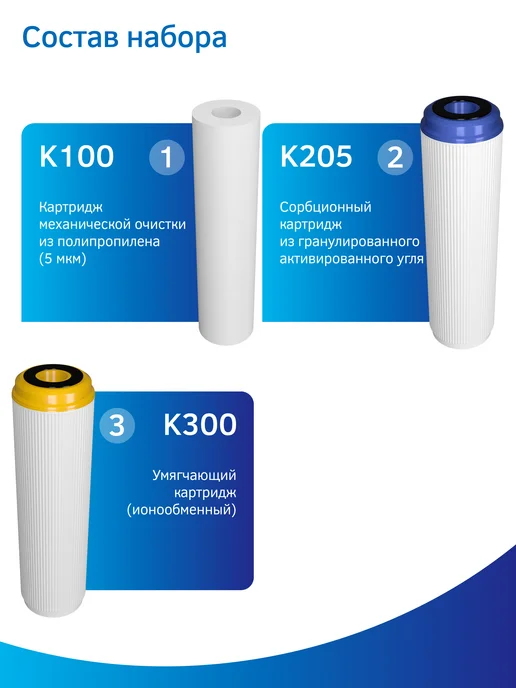 PRIO Комплект картриджей K603 (K100,K205,K300) универсальный, вариант, фото 2