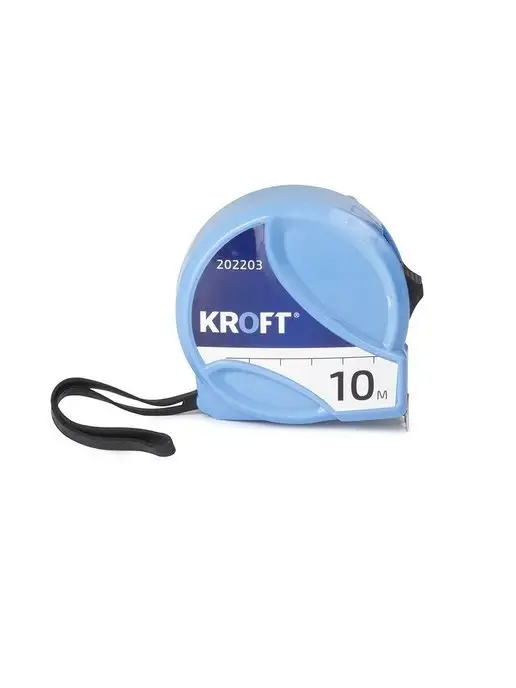 KROFT Рулетка измерительная строительная 10 м х 25 мм, 10 м, фото 3