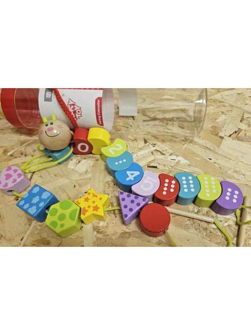 Tooky Toy Шнуровка "Гусеница", вариант