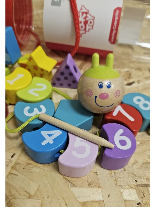 Tooky Toy Шнуровка "Гусеница", вариант, фото 4