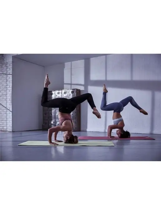 adidas Коврик спортивный для йоги и фитнеса нескользящий, зеленый, фото 8
