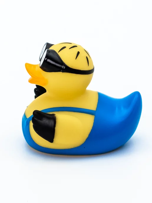 Funny Ducks Игрушка для ванной - М уточка, голубой, фото 3