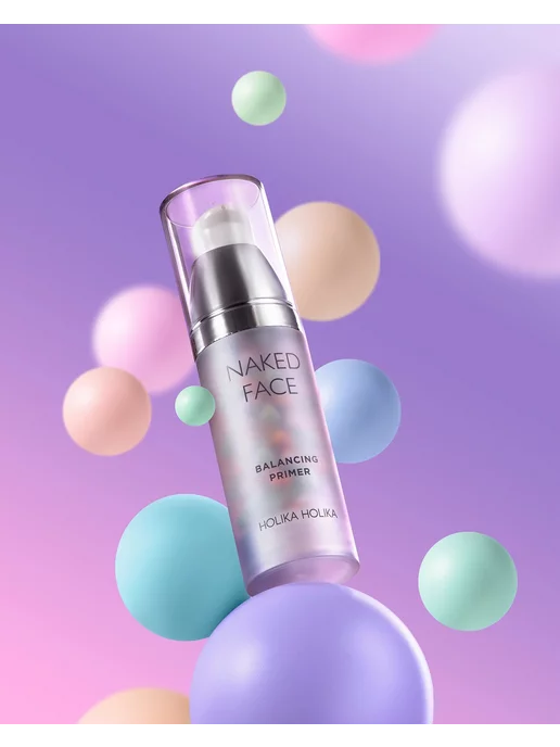 HOLIKA HOLIKA Трехцветная база праймер для макияжа лица Naked Face, зеленый, фото 7