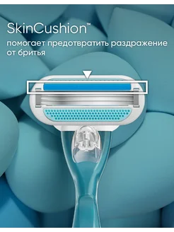 Кассеты для бритья женские сменные 3 лезвия Smooth, 6 шт VENUS
