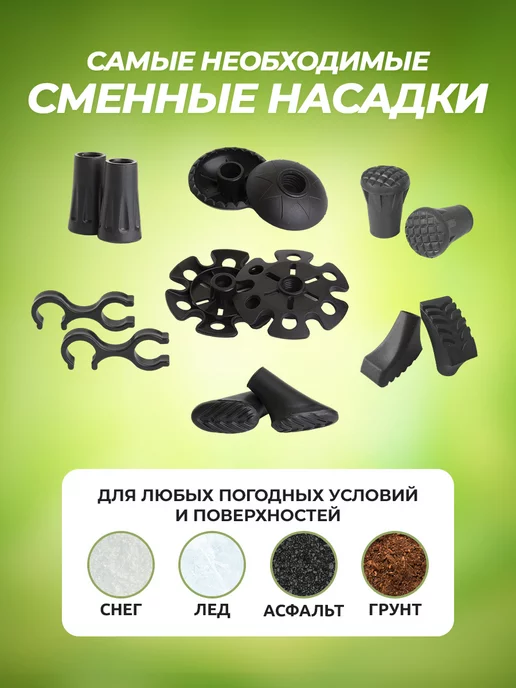 PALKIPALKI Палки для скандинавской ходьбы до 135 см, 2 шт, 2 шт, фото 5
