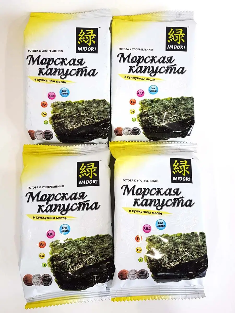 Жаренная морская капуста Нори MIDORI 8737397 купить в интернет-магазине  Wildberries