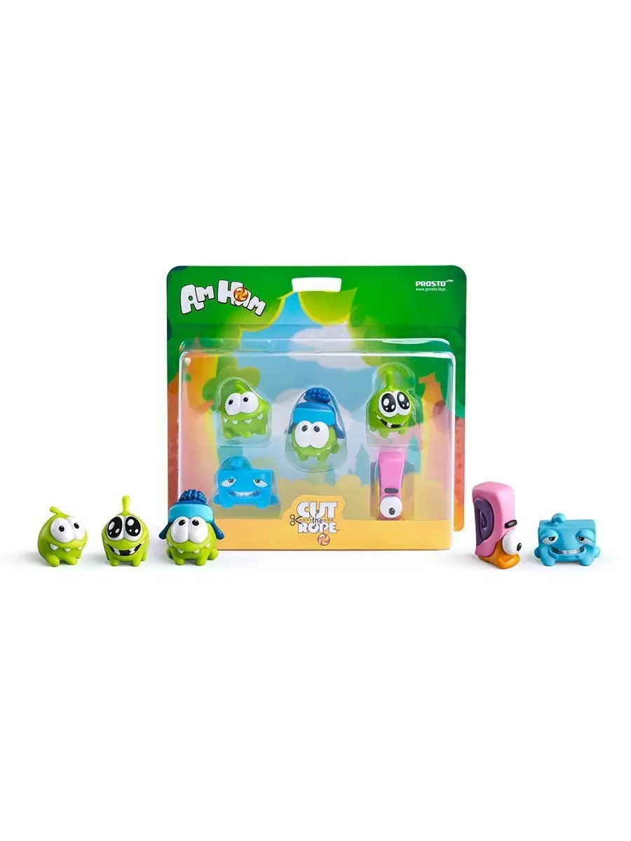 Игрушки приключения Ам ням Набор 13 Cut the Rope 5 фигурок ProstoToys  8768980 купить в интернет-магазине Wildberries