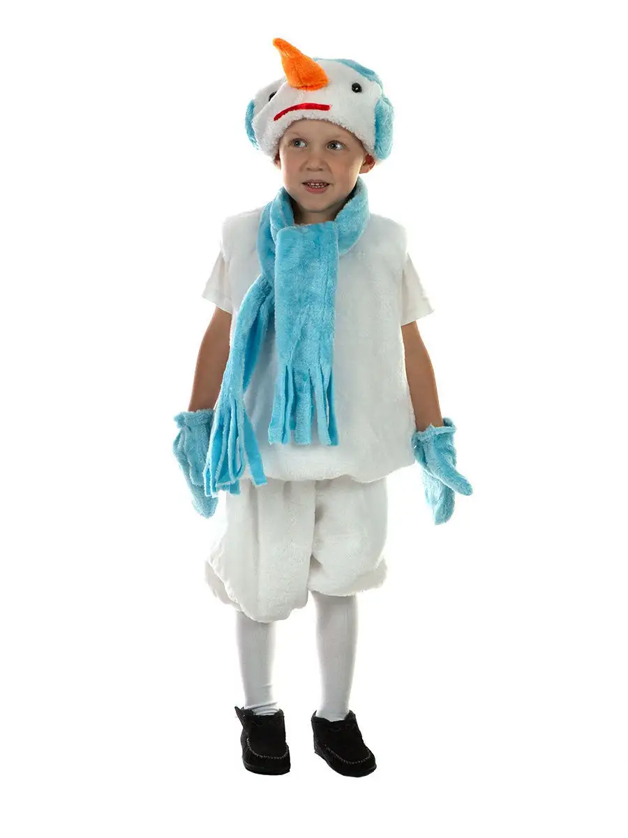 Карнавальный костюм Снеговик, рост 122-128 см (Бока С)