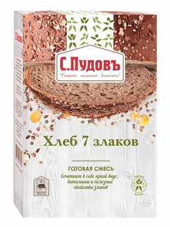 Хлебная смесь "Хлеб 7 злаков", 500 г С.Пудовъ 8822657 купить за 118 ₽ в интернет-магазине Wildberries