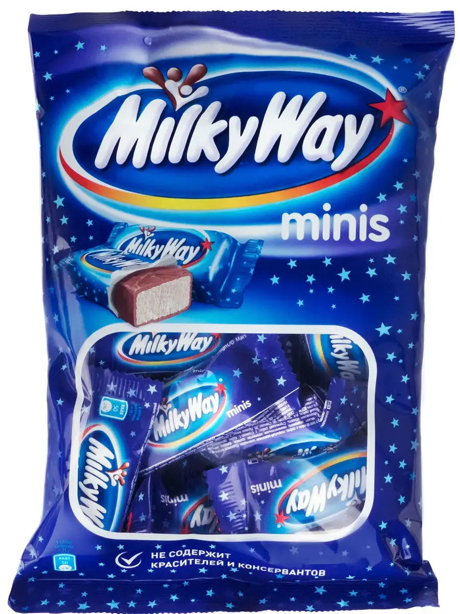 Minis шоколадные конфеты, 176 г Milky Way 8823446 купить в  интернет-магазине Wildberries