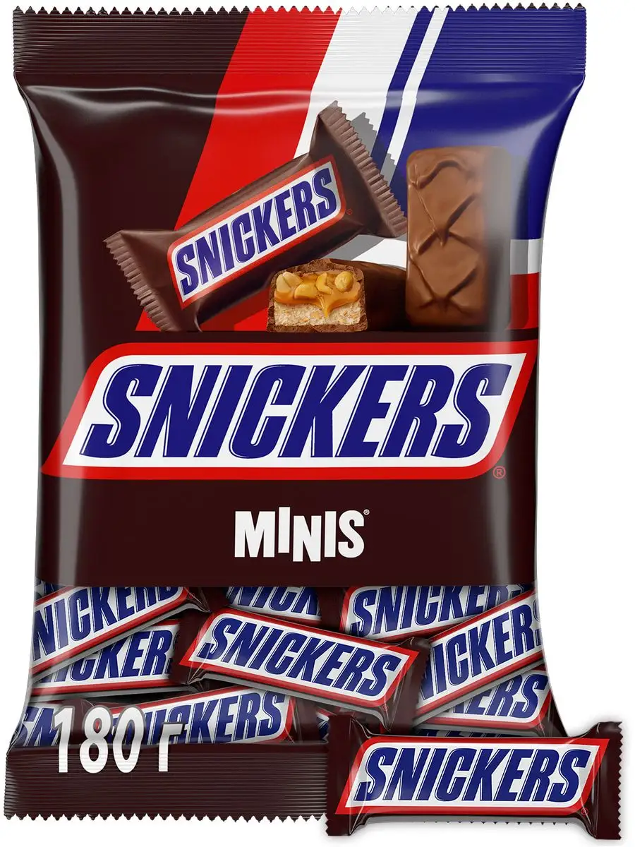 Minis Шоколадные конфеты 180 г Snickers 8823451 купить в интернет