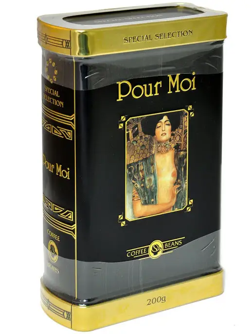 POUR MOI Кофе в зернах, жестяная банка, 200г, 200 г