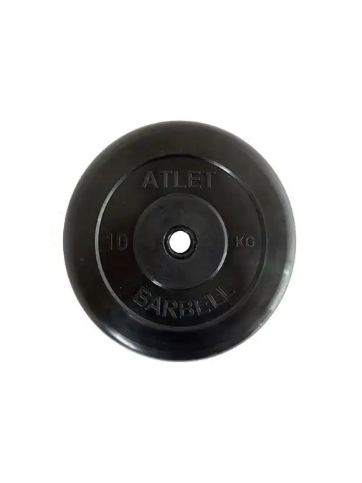 Barbell Atlet Диск обрезиненный черный MB ATLET d-31 10 кг