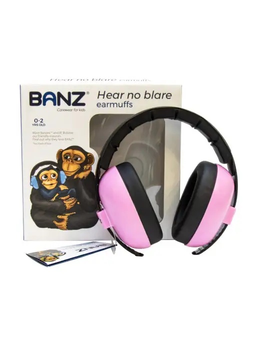 BANZ Шумозащитные наушники розовые для детей от 0 до 3 лет, розовый, фото 6