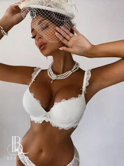 Нижнее белье комплект пушап кружевное Bralive 8884969 купить за 1 489 ₽ в интернет-магазине Wildberries