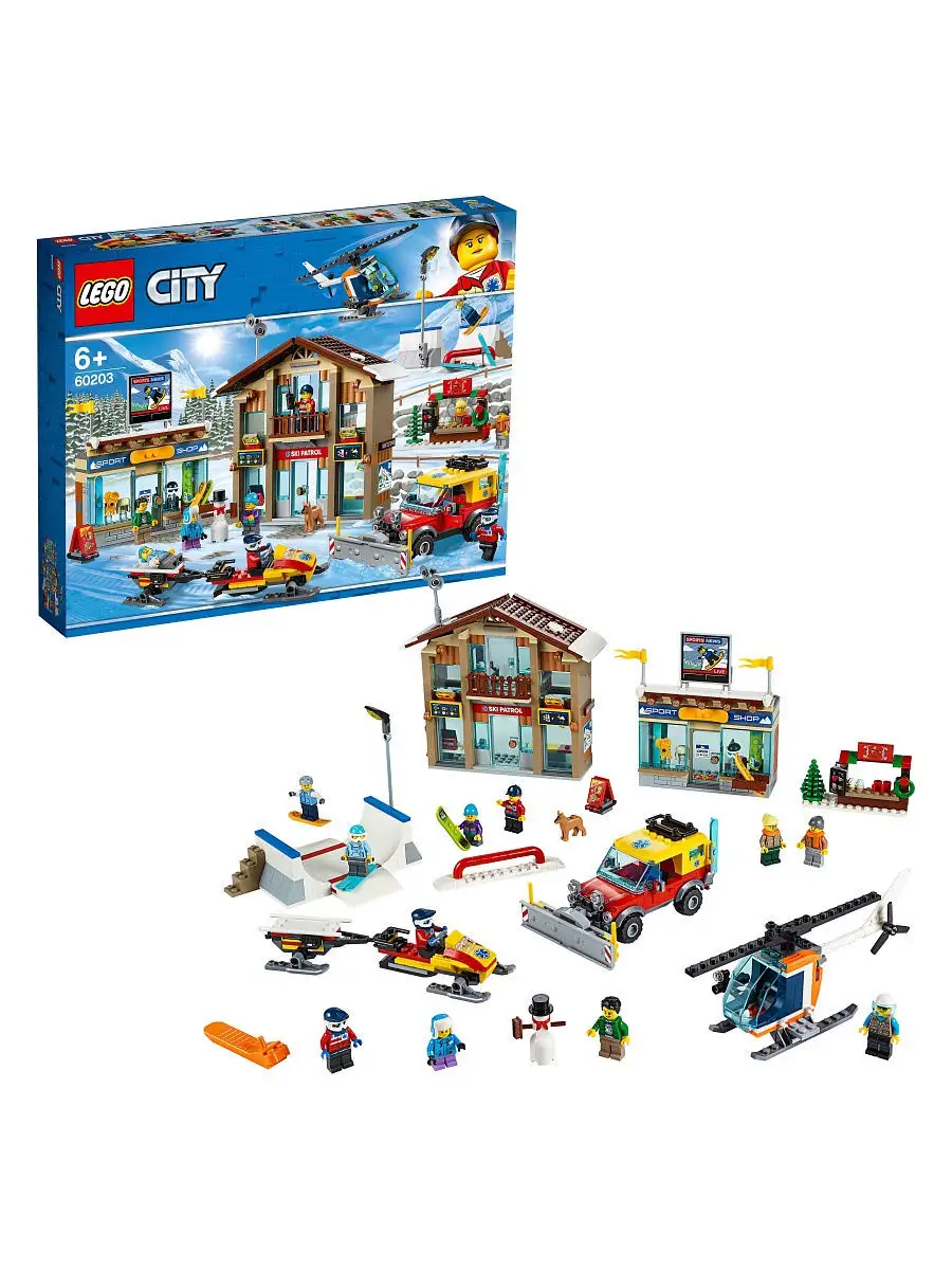 Конструктор LEGO City Town 60203 Горнолыжный курорт/захватывающая игрушка,  веселый LEGO 8918377 купить в интернет-магазине Wildberries