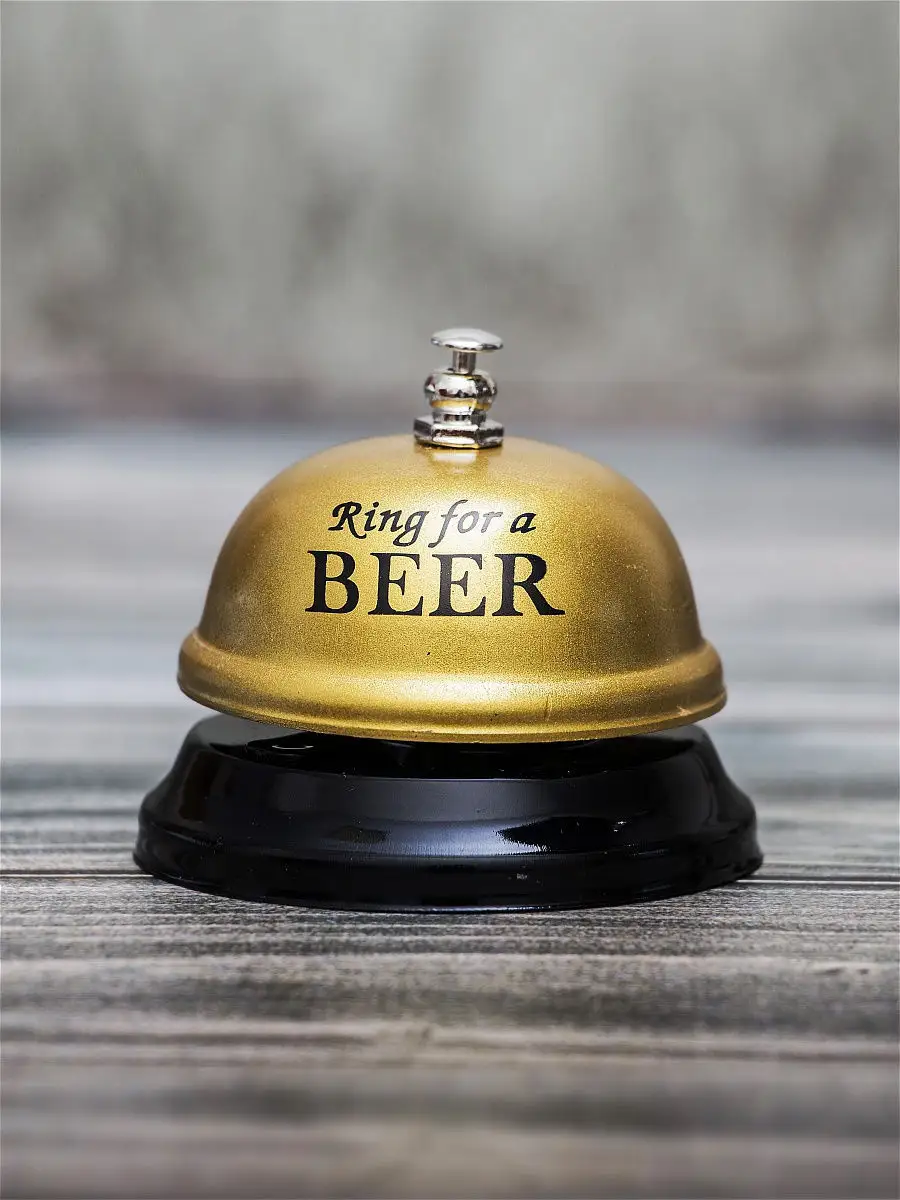 Звонок настольный Ring for a beer ЭВРИКА подарки и удивительные вещи  8929402 купить за 368 ₽ в интернет-магазине Wildberries