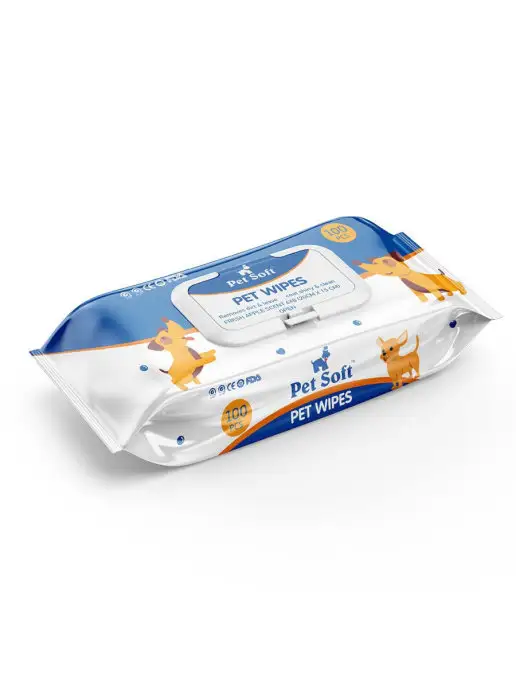 Pet Soft Влажные салфетки для очистки шерсти и лап животных, вариант, фото 7