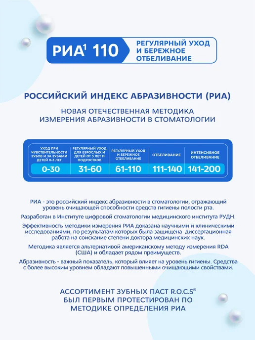 R.O.C.S. Зубная паста отбеливающая с ксилитом, гигиена полости рта, вариант, фото 5