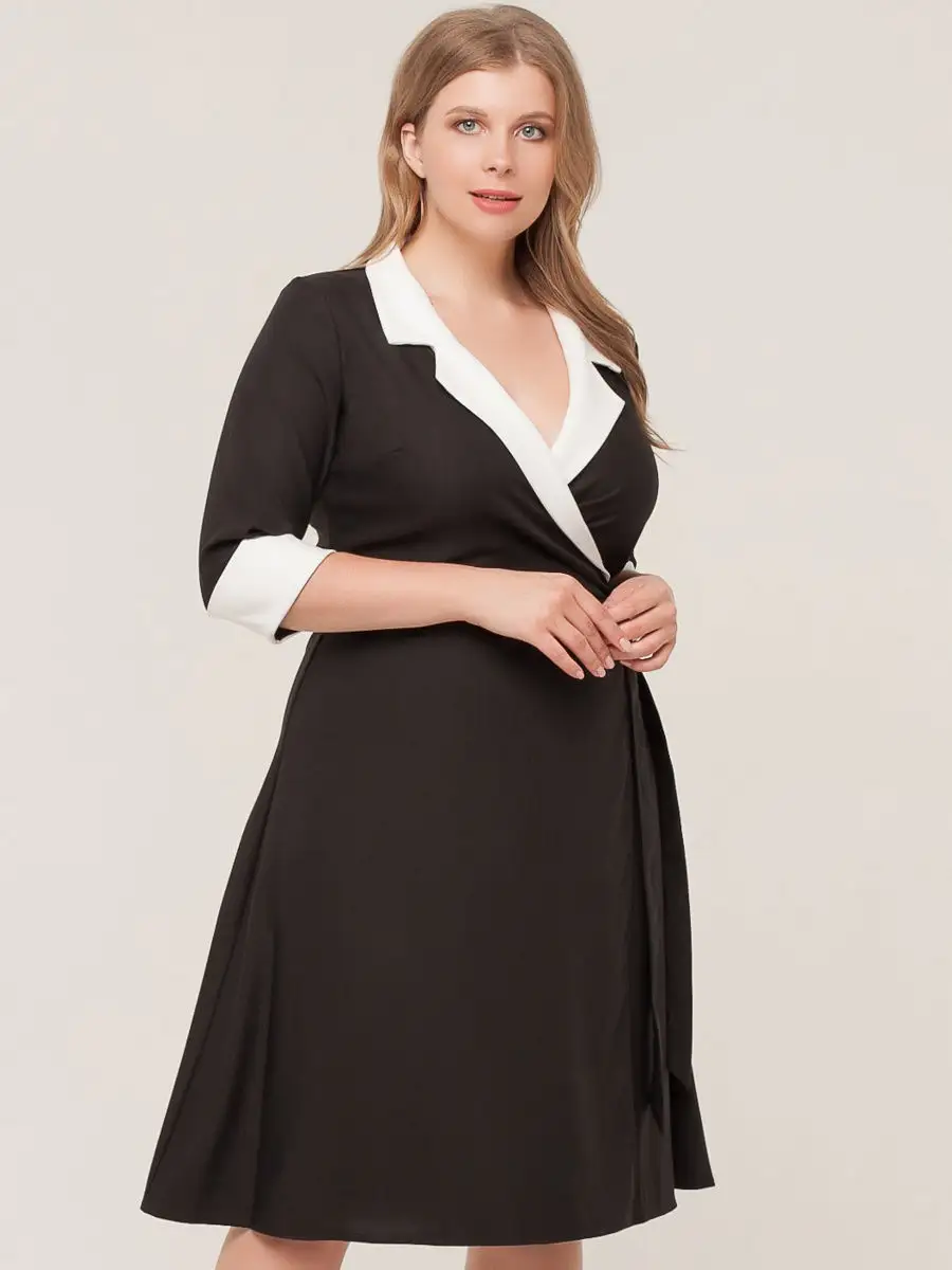 Платье/с запахом большие размеры/Plus size/Красивое SPARADA 8973788 купить  за 634 ₽ в интернет-магазине Wildberries