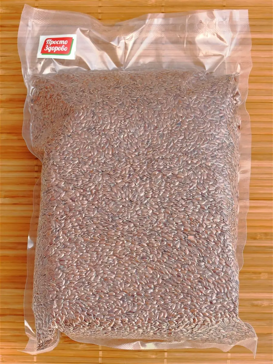 Семена льна коричневые, 1000г , Flax Seeds 1000 gr. Просто Здорово 8988788  купить за 215 ₽ в интернет-магазине Wildberries