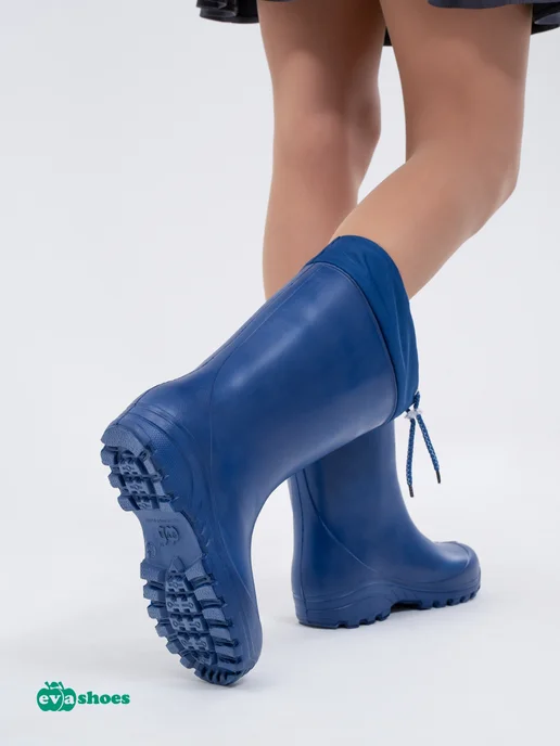 EVASHOES Резиновые сапоги демисезонные из ЭВА, синий, фото 7