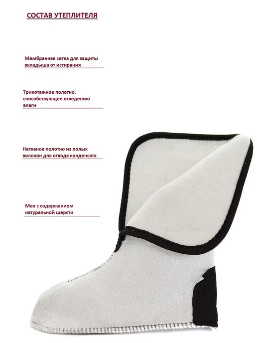 EVASHOES Сапоги резиновые утепленные, голубой, фото 4