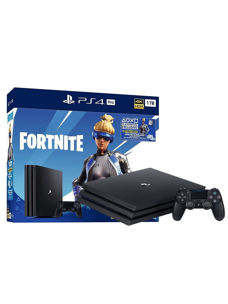 Игровая консоль PlayStation 4 Pro 1ТБ + Neo Versa Fortnite Sony 9032371  купить в интернет-магазине Wildberries