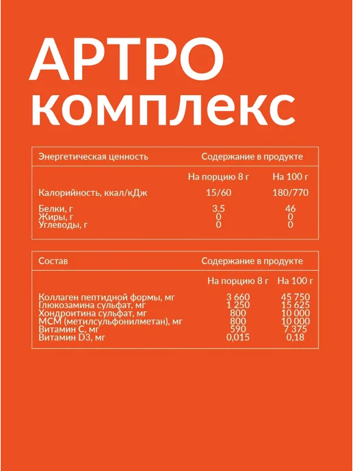 Cybermass Комплекс для суставов и связок, глюкозамин хондроитин мсм, 200 мл, фото 2
