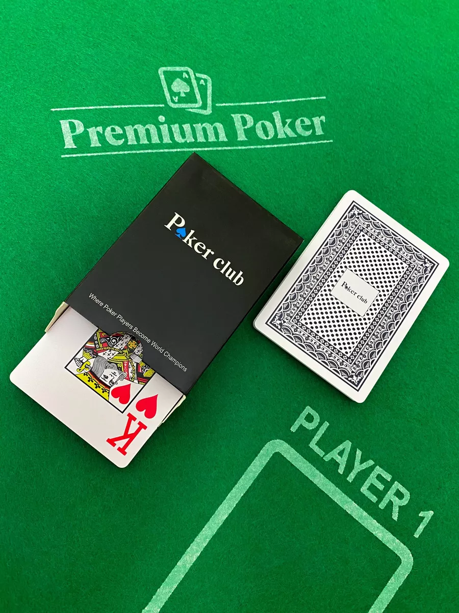 Карты игральные Poker club синие пластиковые, 54 шт. Покер 9043482 купить  за 312 ₽ в интернет-магазине Wildberries