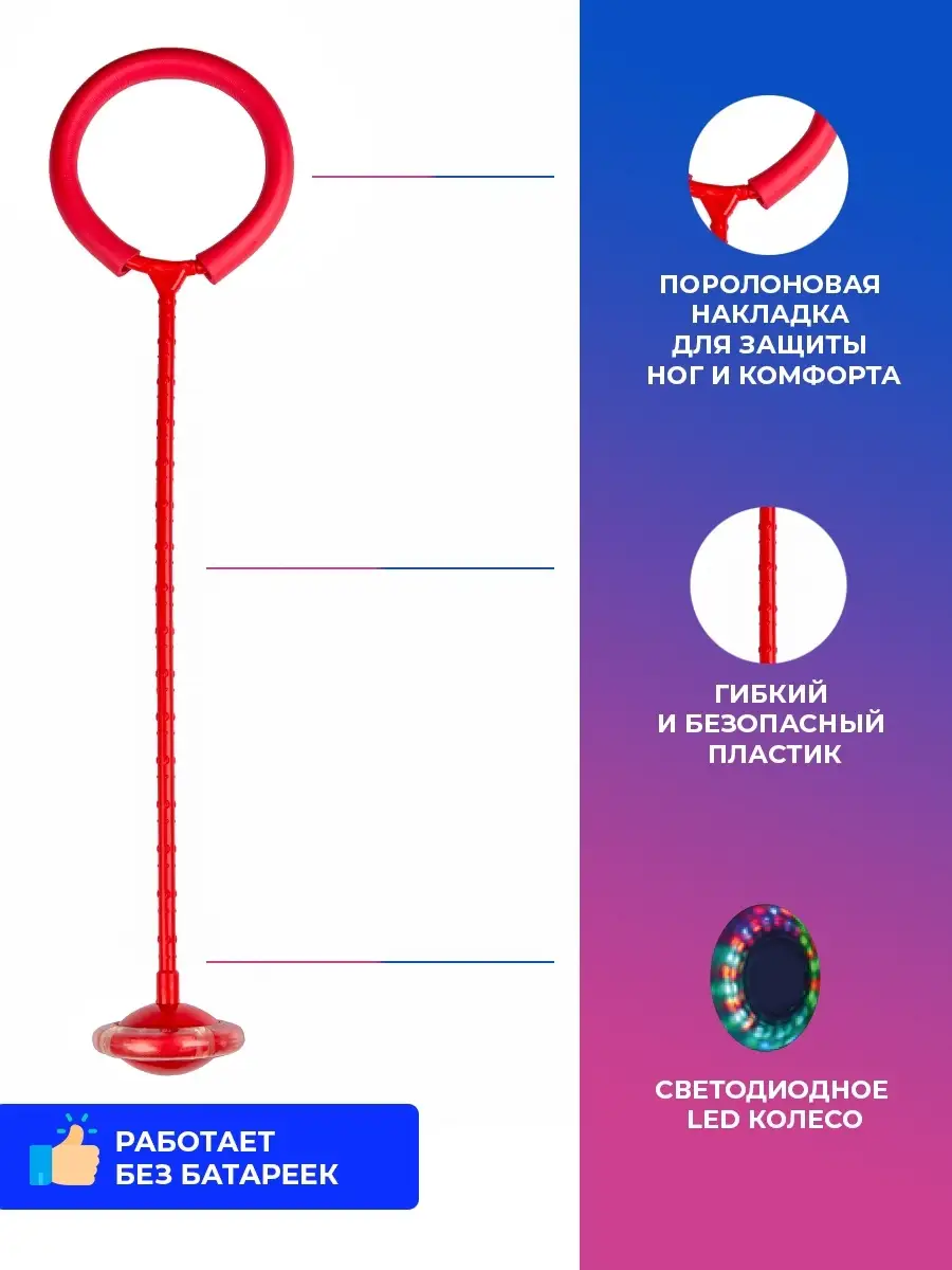 Нейроскакалка / скакалка на одну ногу КруВер 9053844 купить за 481 ₽ в  интернет-магазине Wildberries