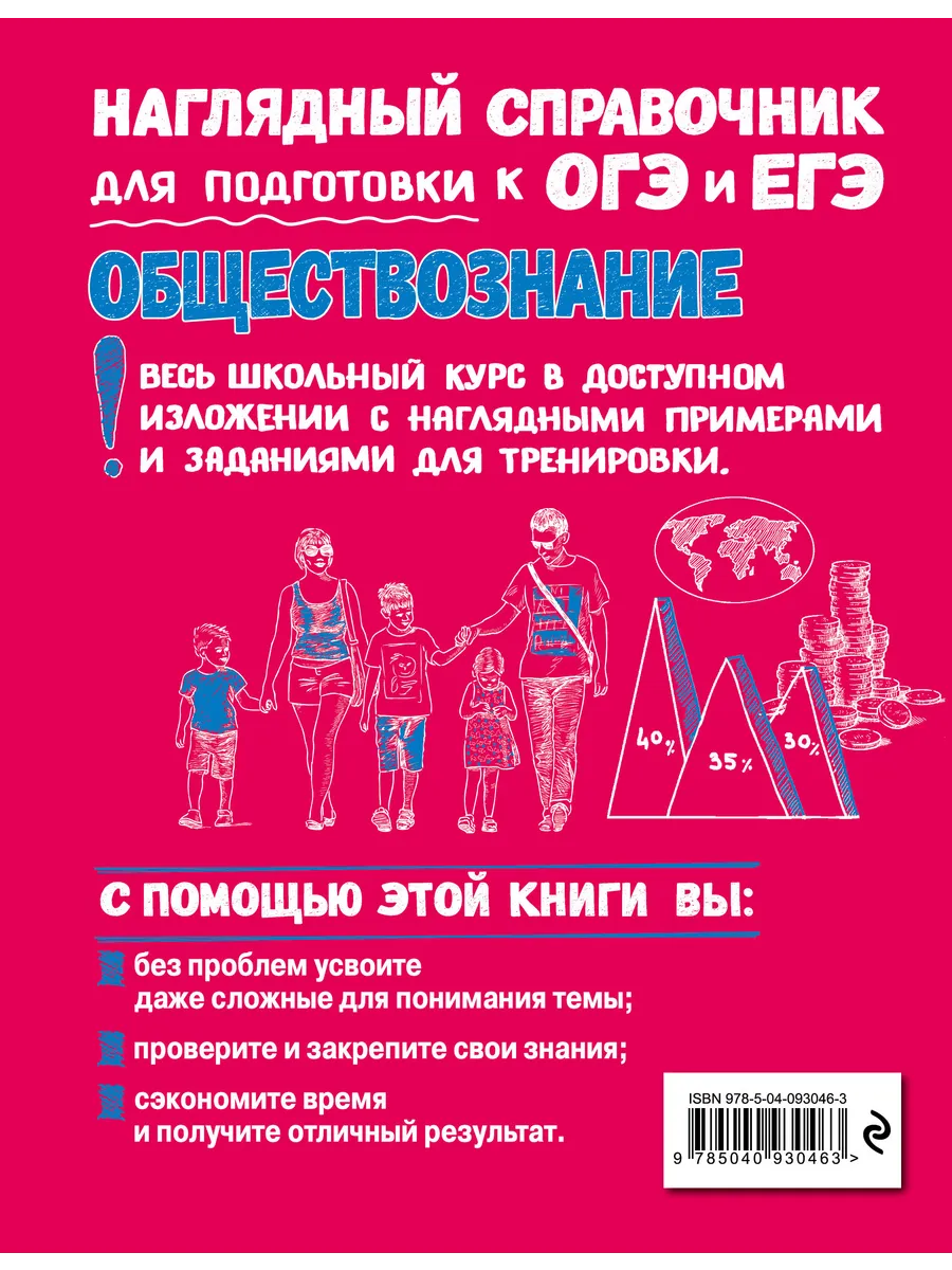 Справочник ОГЭ и ЕГЭ. Обществознание Эксмо 9097069 купить за 393 ₽ в  интернет-магазине Wildberries