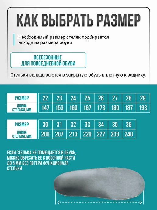 Trives Стельки ортопедические детские вальгус варус, серый, фото 2