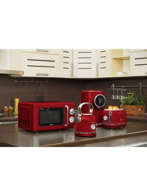 TESLER Микроволновая печь MM-2045 RED ELIZABETH, красный, фото 8